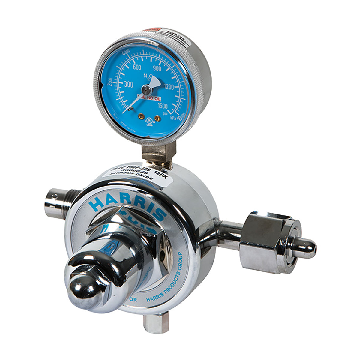 Single High Pressure Regulator With Gauge