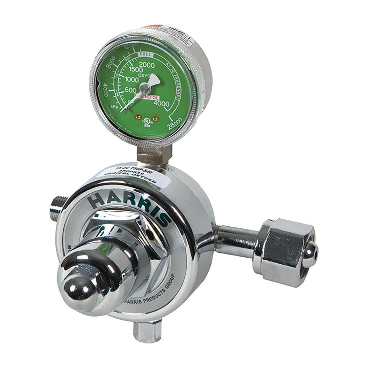 Single High Pressure Regulator With Gauge