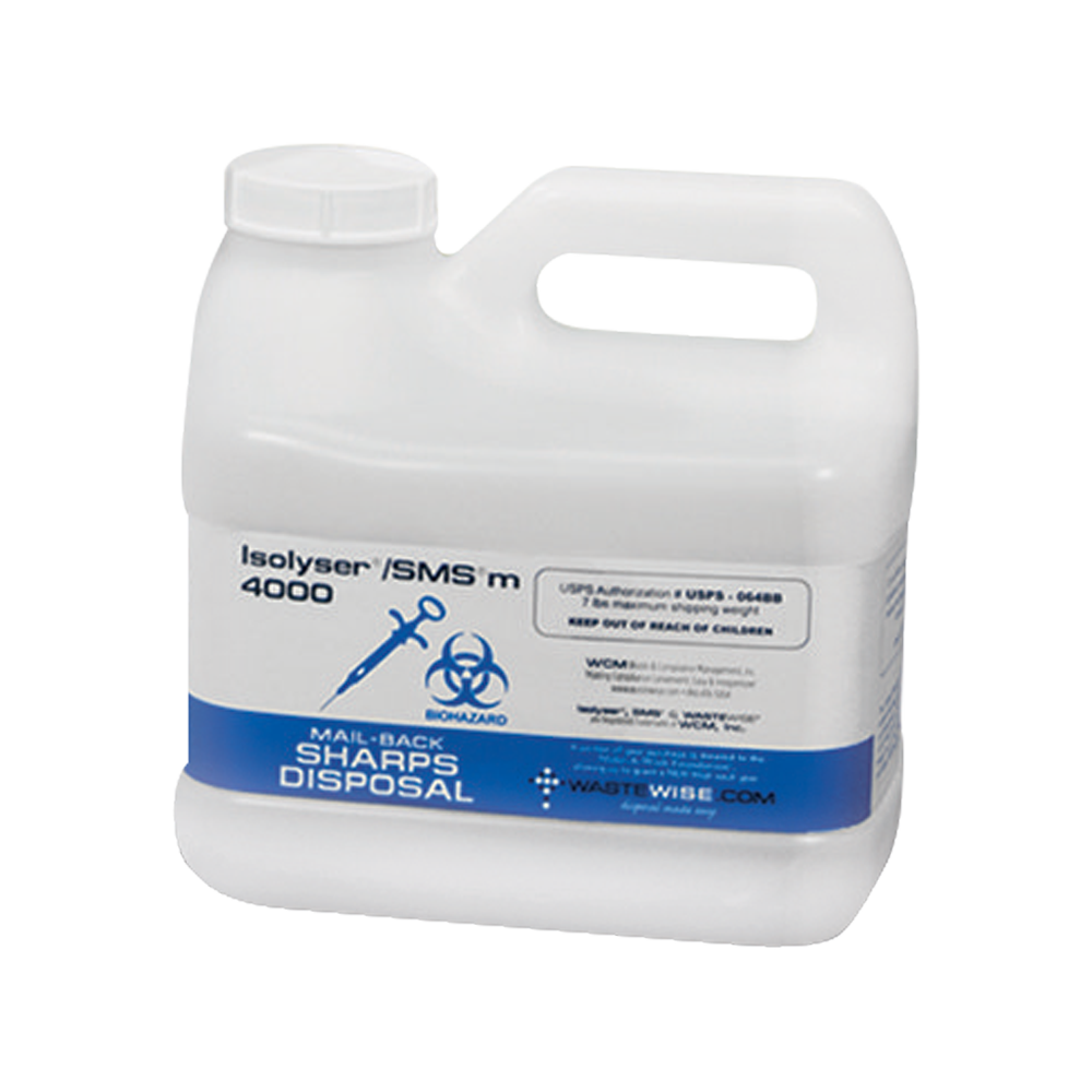 Waste & Compliance Management Isolyser SMS Sharps Mail-Back Disposal