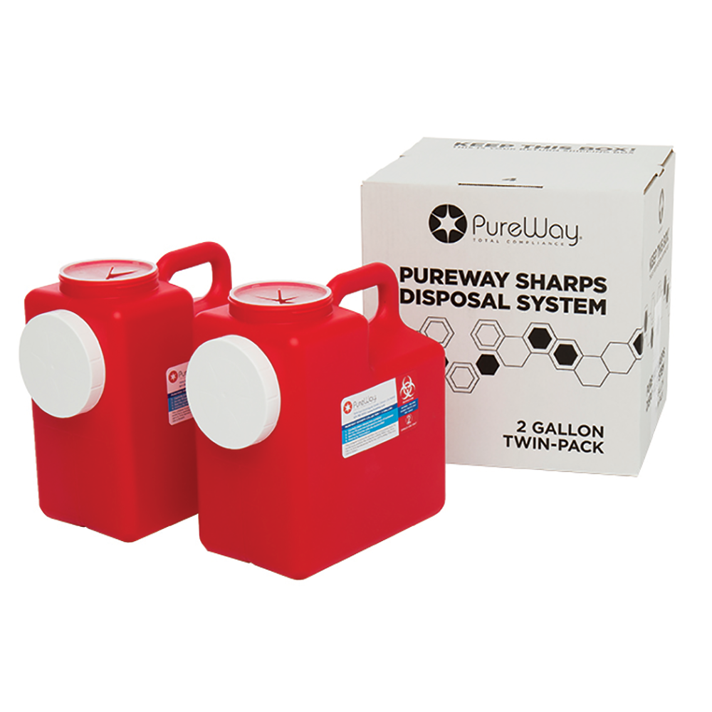 Pureway Sharps Disposal System (Two 2 Gal)