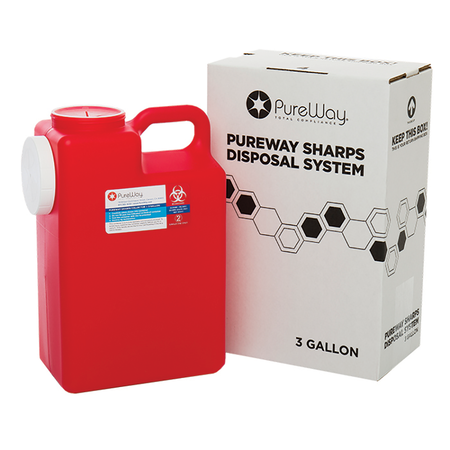 Pureway Sharps Disposal System (Two 3 Gal)