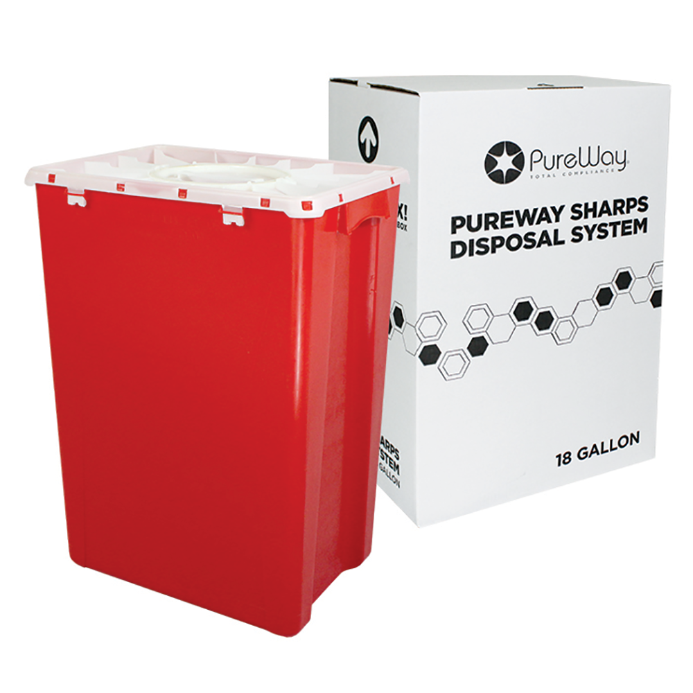 Pureway Sharps Disposal System (18 Gallon)