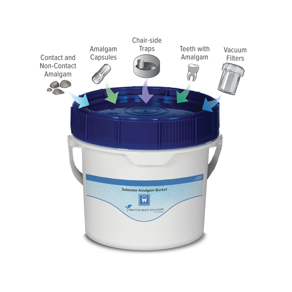 Solmetex Amalgam Bucket