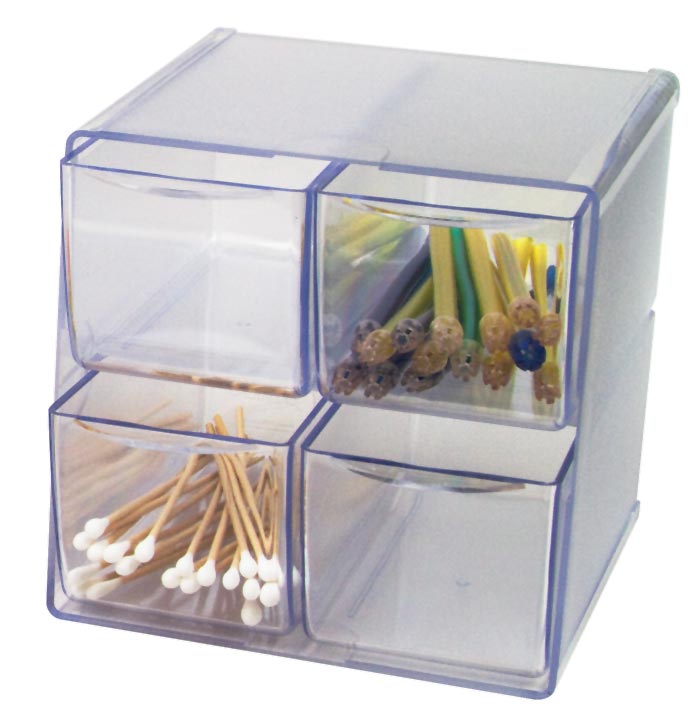 4 Drawer Stackable Cube Organizer