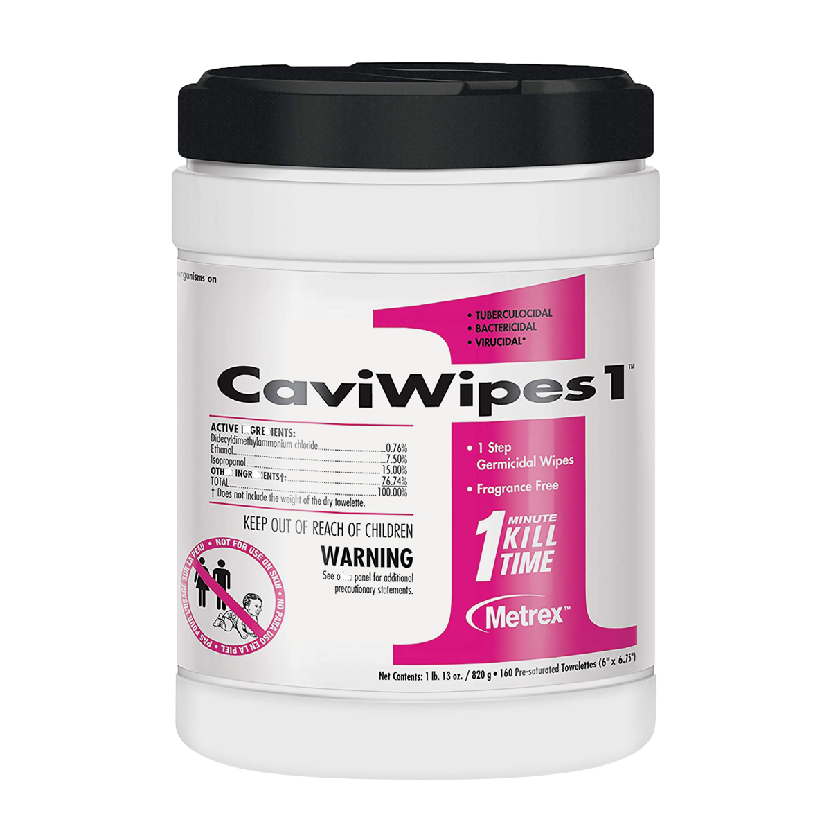 CaviCide1 1-Minute Surface Disinfectant Wipes