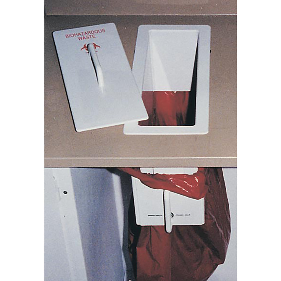 Rectangular Thru Counter Waste Chute
