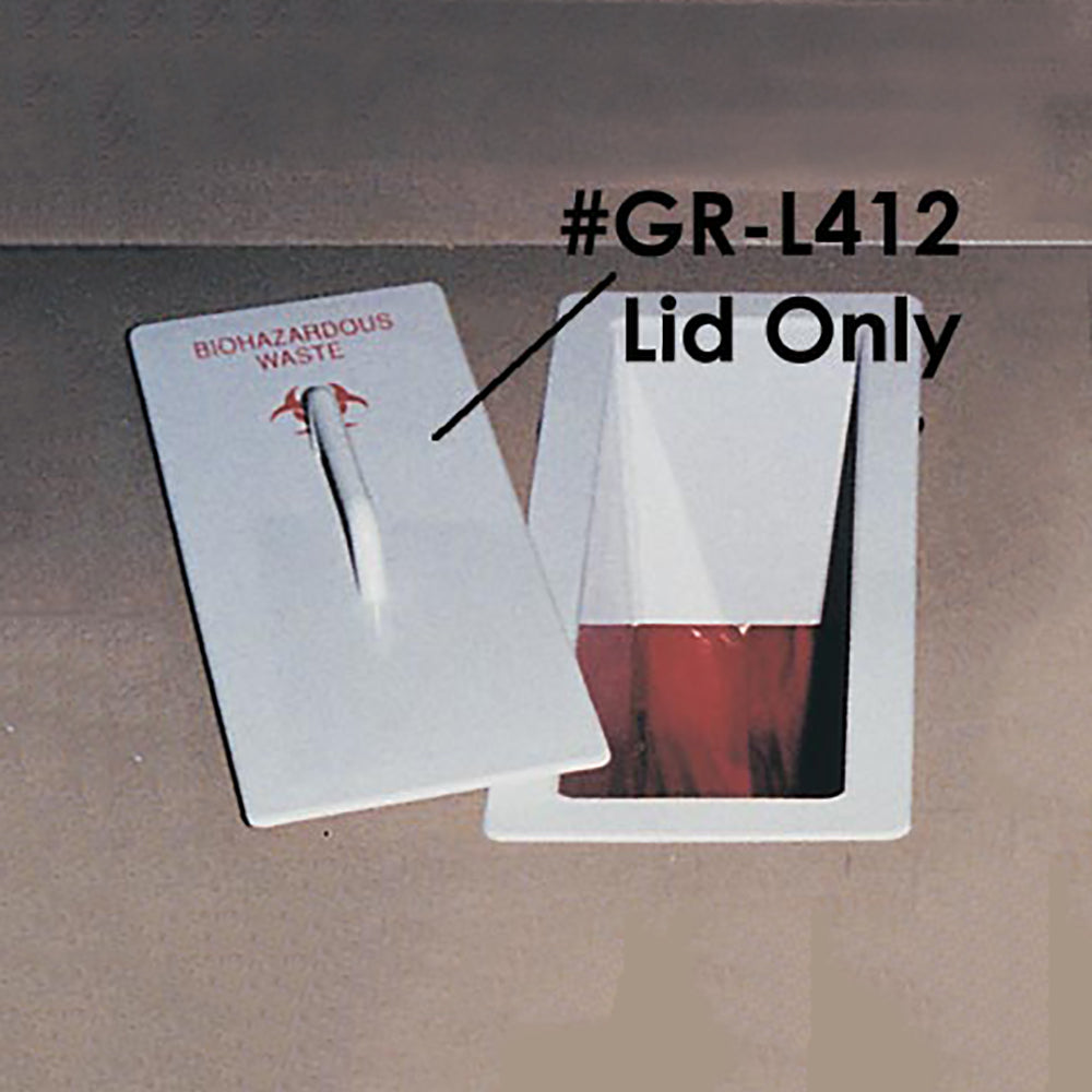 Rectangular Waste Chute Biohazard Lid