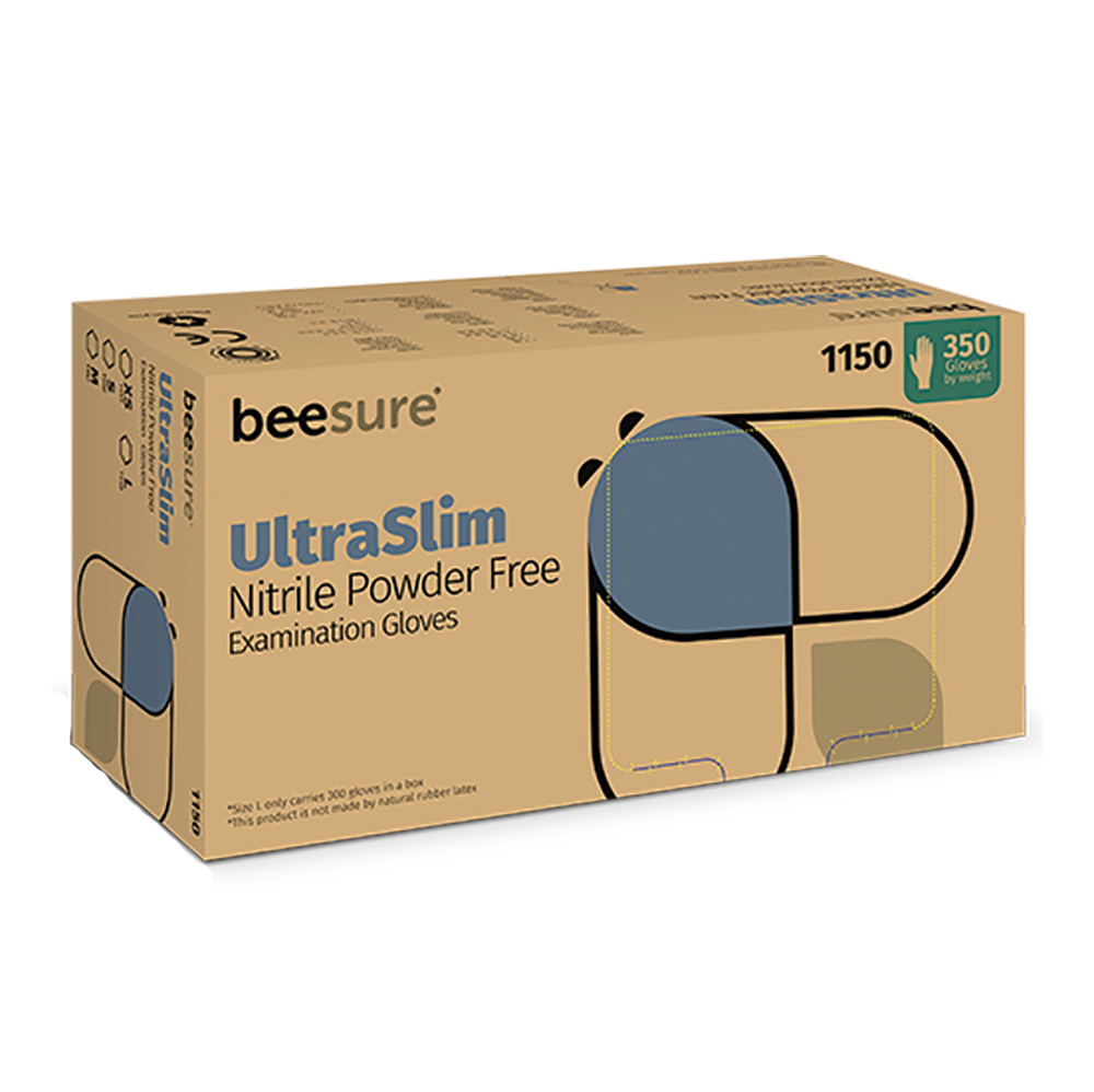 BeeSure UltraSlim Nitrile Gloves