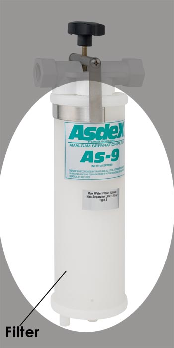 Asdex AS-9 11" Amalgam Separation Cartridge
