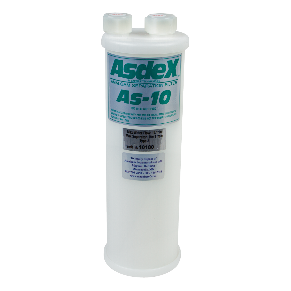 Asdex AS-9 11" Amalgam Separation Cartridge