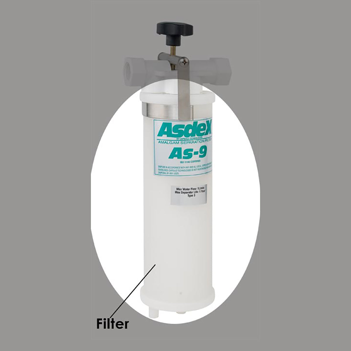 Asdex AS-9 11" Amalgam Separation Cartridge