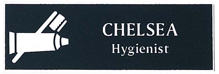 Name Tag With Magnetic Clip (Black & White)