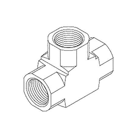 Brass Tee Fitting (Air Techniques)