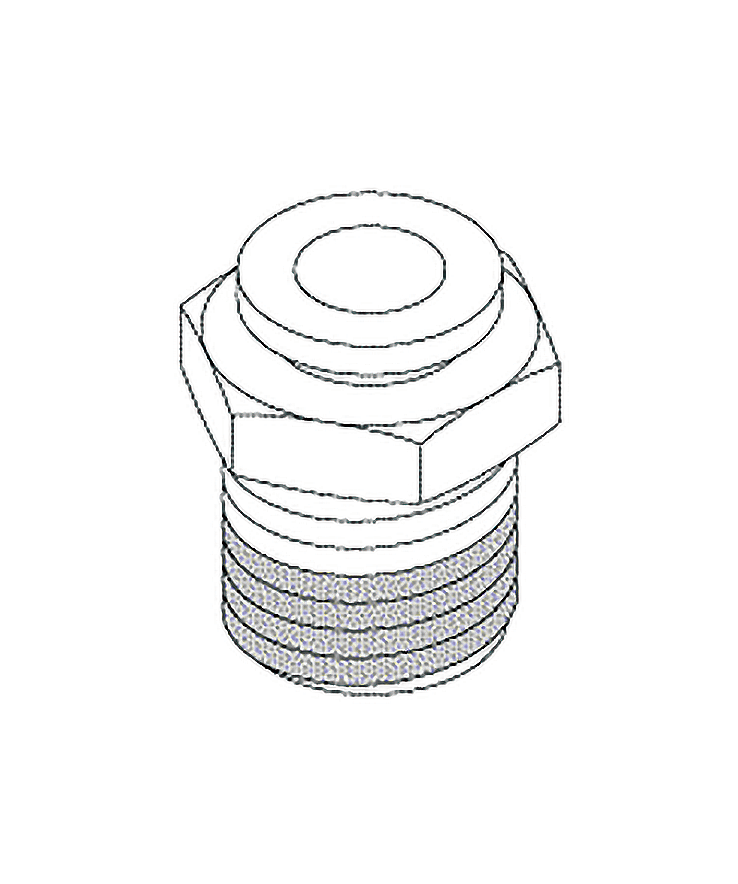 1/4" Push-in x 1/4" MPT Male Connector (Air Techniques)