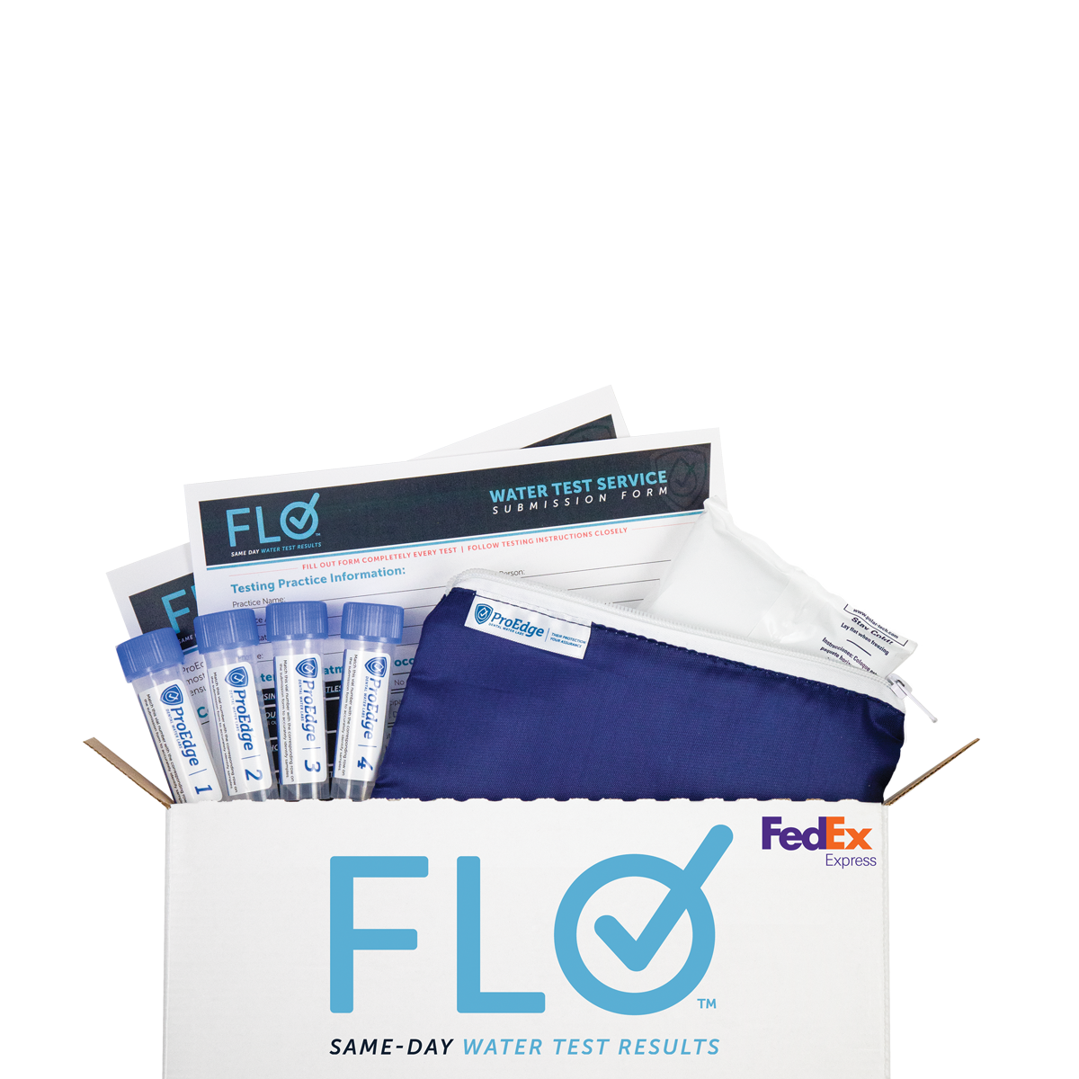 ProEdge Same-Day Flo Water Test + Overnight Shipping (1 Vial)