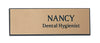 Name Tag With Magnetic Clip (Gold & Black)
