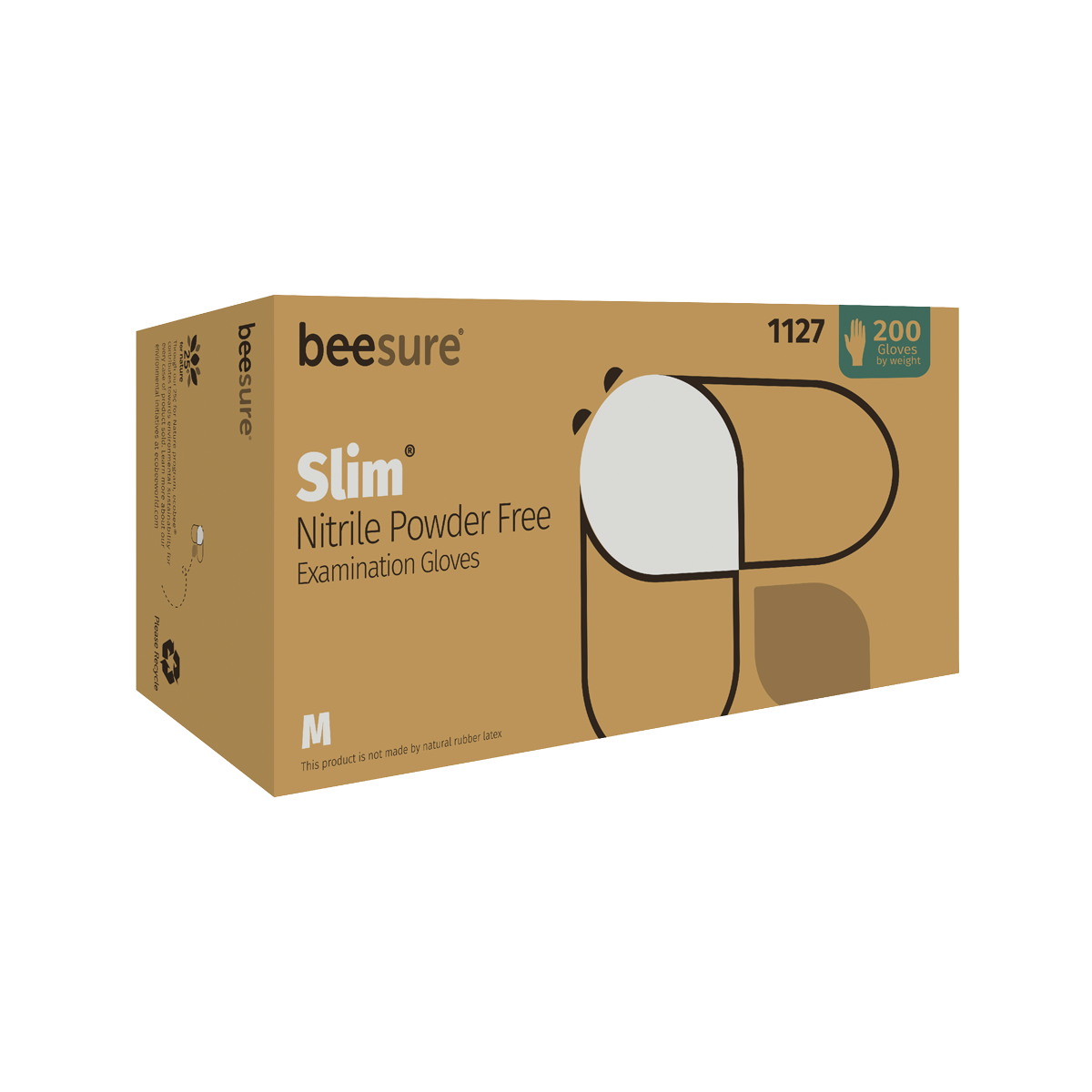 BeeSure Slim Nitrile Latex-Free Gloves (Each)