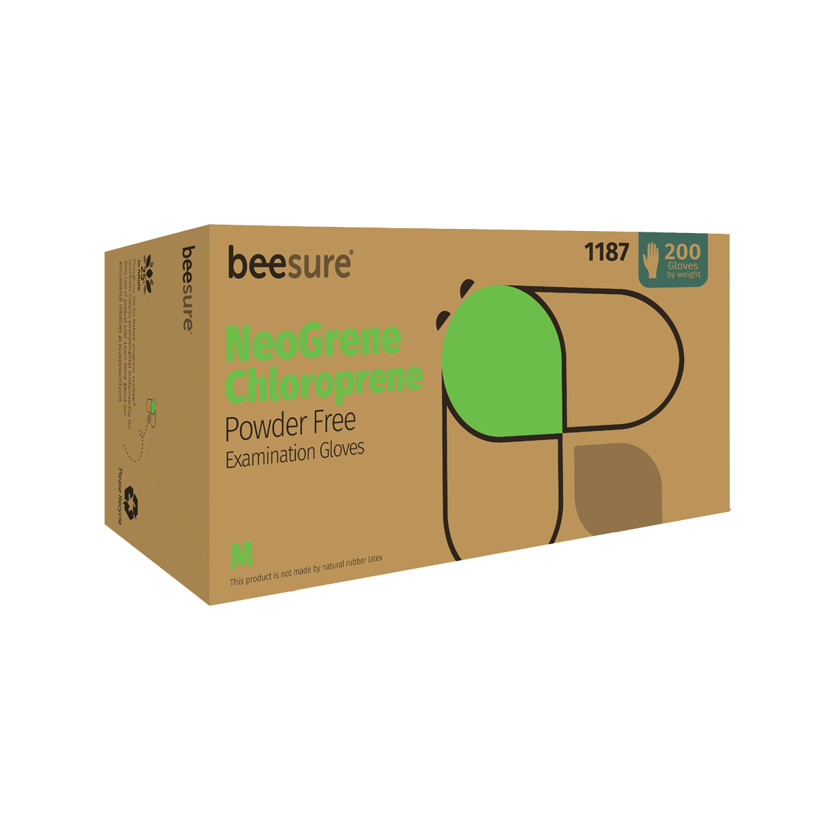 BeeSure NeoGrene Chloroprene Gloves (Case)
