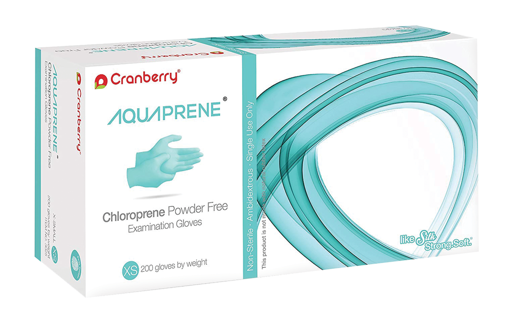 Cranberry AquaPrene Chloroprene Gloves (Case)
