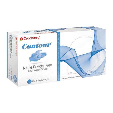 Cranberry Contour Nitrile Gloves (Case)