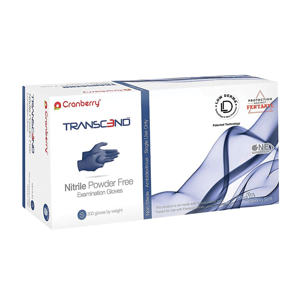 Cranberry Transcend Nitrile Gloves (Case)