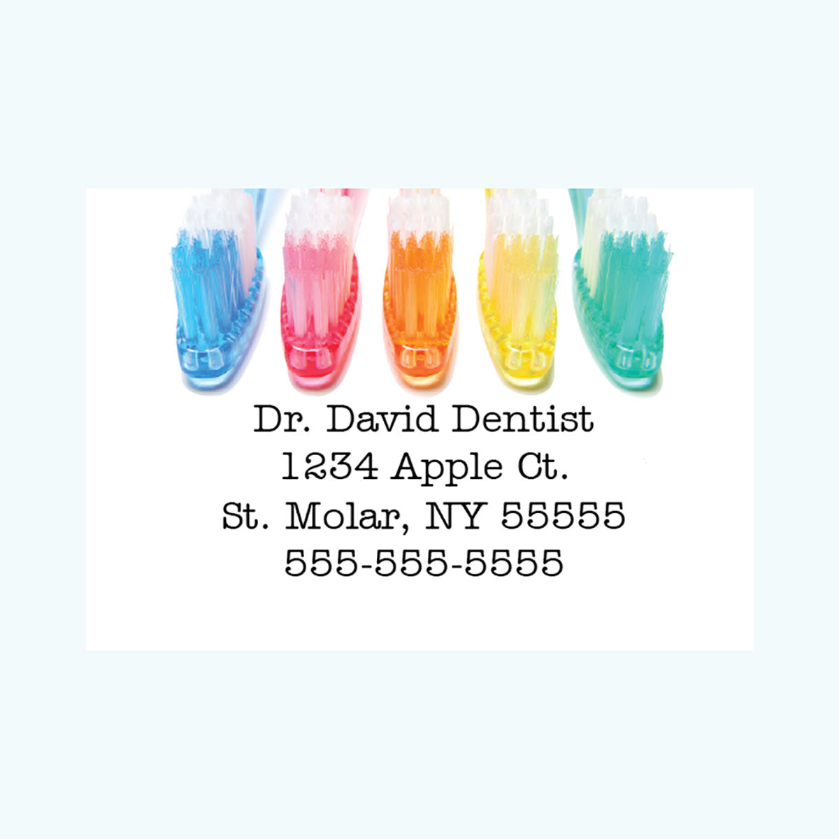 Personalized Lip Balm - Rainbow Brushes