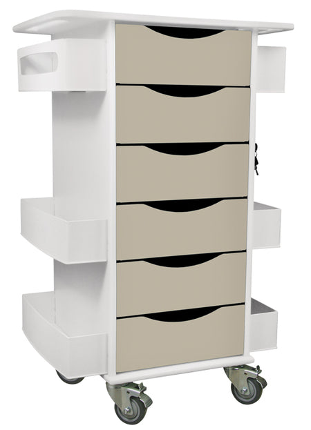 Core 6-Drawer Locking Mobile Cabinet