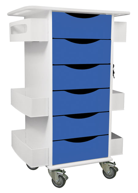 Core 6-Drawer Locking Mobile Cabinet