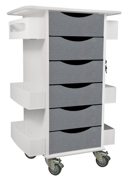 Core 6-Drawer Locking Mobile Cabinet