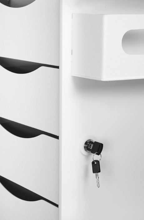 Core 6-Drawer Locking Mobile Cabinet