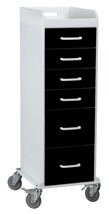 Tall 6-Drawer Locking Mobile Cabinet