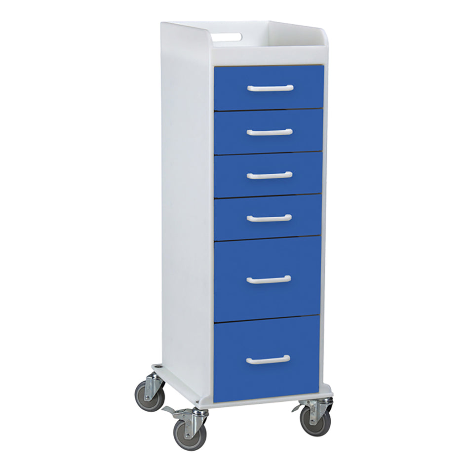 Tall 6-Drawer Locking Mobile Cabinet