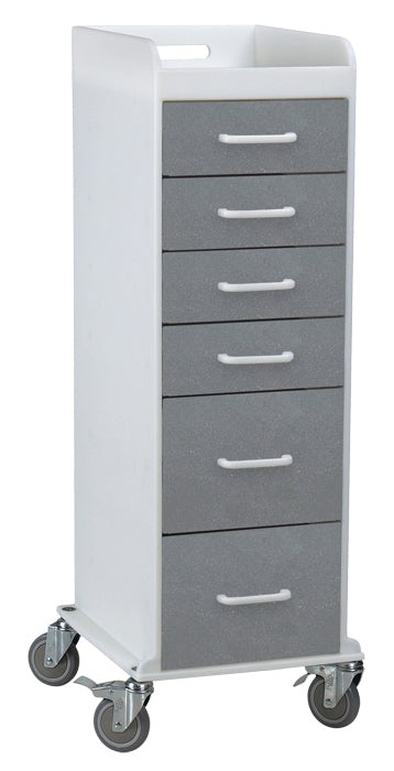 Tall 6-Drawer Locking Mobile Cabinet