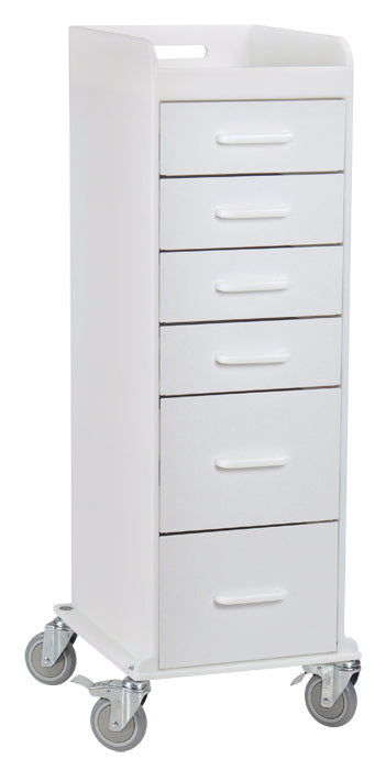 Tall 6-Drawer Locking Mobile Cabinet