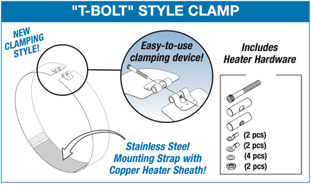 550W, 10" Heating Element W/Copper Sheath (Tuttnauer)