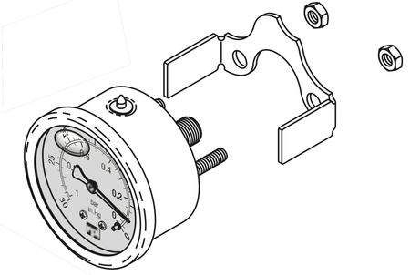 2" Liquid Filled Gauge (Air Techniques)