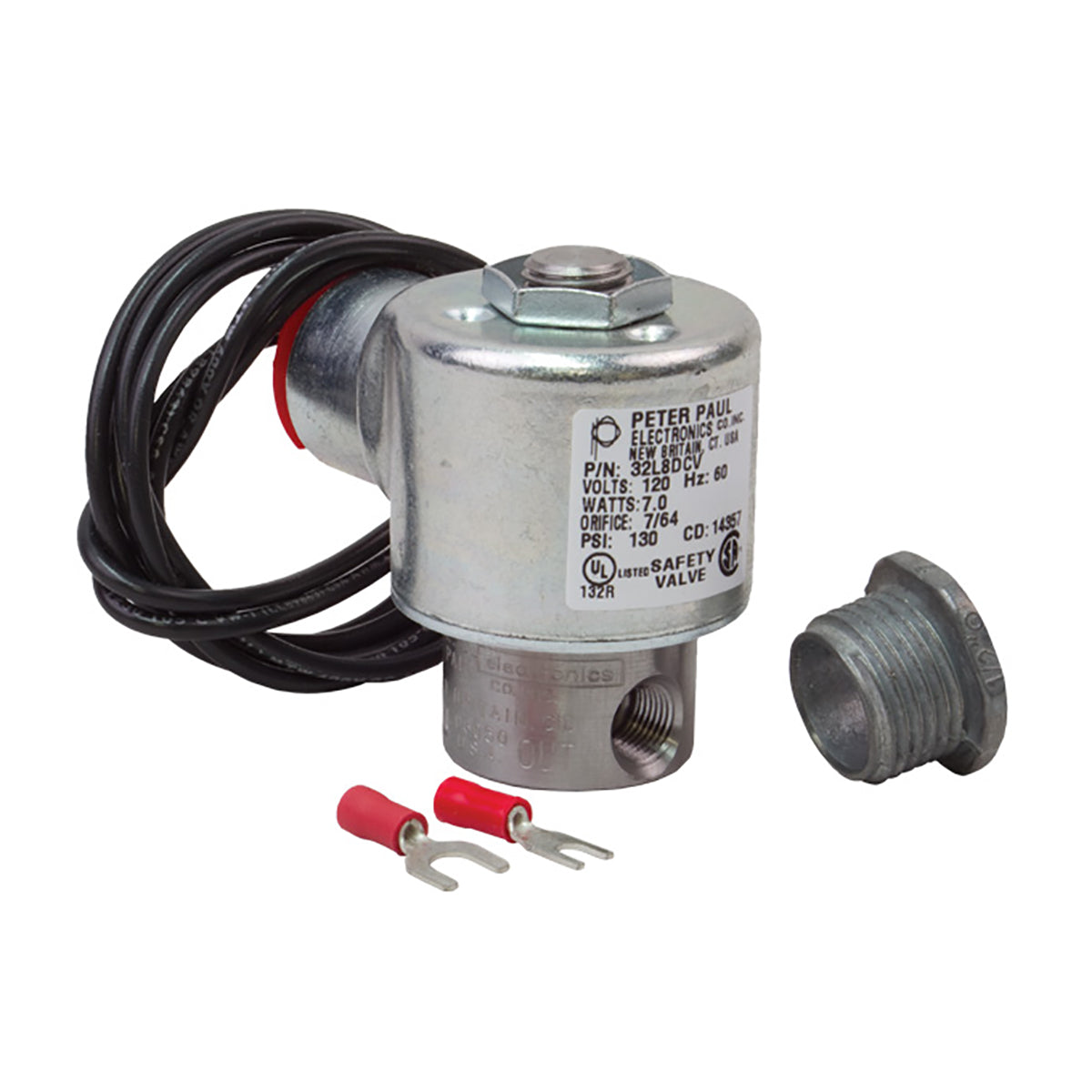 Water Control 120 VAC Solenoid Valve Assembly (Air Techniques)